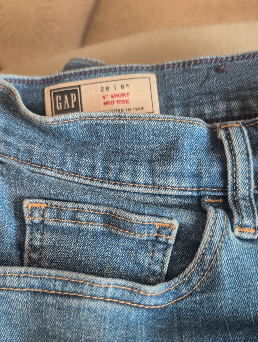 GAP And JCrew Women's Mid Rise Jean Shorts in Light Blue Bundle!